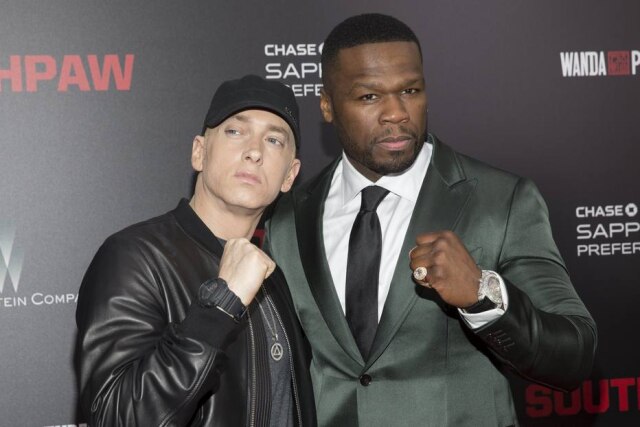 REUTERS/Andrew Kelly Eminem é o padrinho musical de 50 Cent e os dois são amigos de longa data.