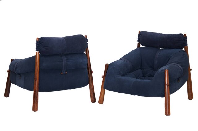 LAFER As poltronas MP 81, da Móveis Lafer, em versão jeans