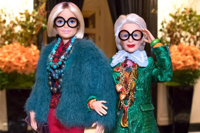 Divulgação/ Mattel Iris Apfel vai inspirar duas versões da boneca, mas apenas uma chegará às lojas