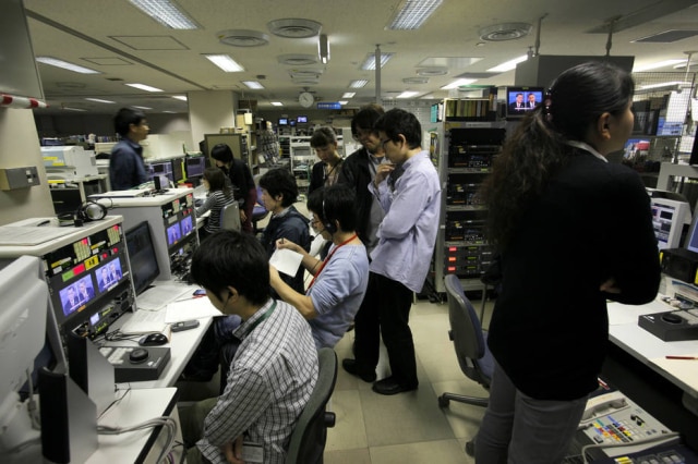 Kosuke Okahara/The New York Times Redação da NHK.