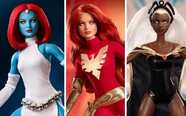 Mattel / Marvel / Divulgação | Twitter / @Barbie Coleção de Barbie 'X-Men'