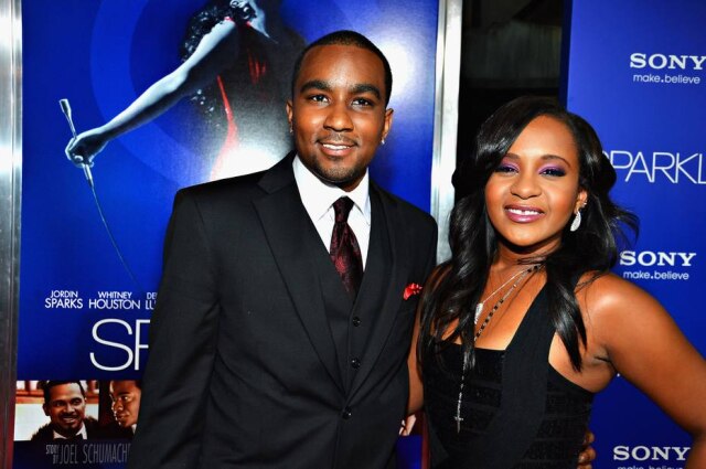Frazer Harrison/Getty Images North America/AFP Bobbi Kristina Brown, filha de Whitney Houston, e o namorado Nick Gordon em agosto de 2012.