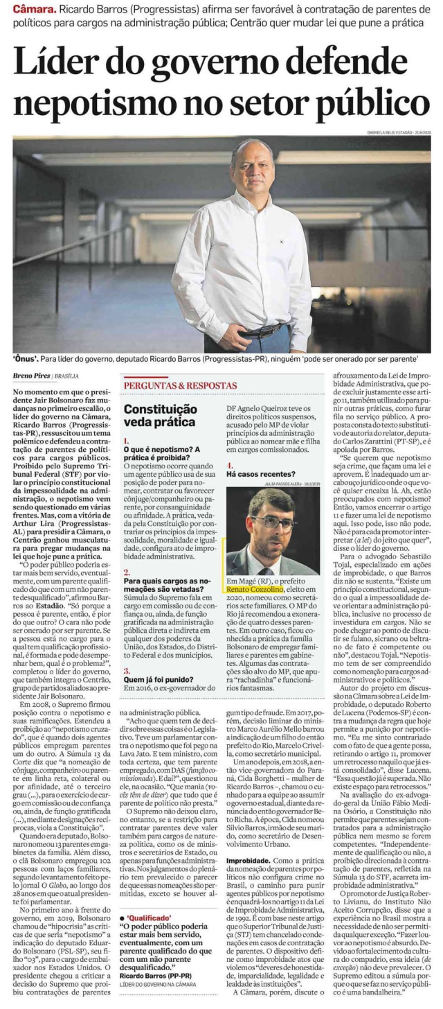 Acervo/Estadão >> Estadão - 23/02/2021
