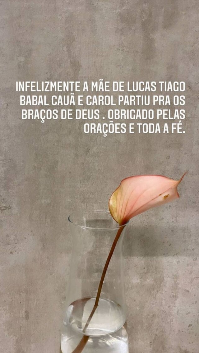 Reprodução Instagram / @carlinhosmaiaof Story de Carlinhos Maia nesta terça-feira, 3