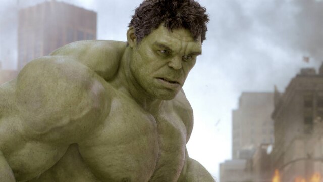 Marvel Hulk (Mark Rufallo) em cena de 'Os Vingadores'. O filme foi a estreia dele como o personagem.