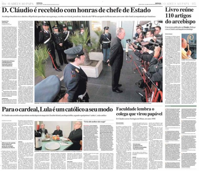 Acervo/Estadão >> Estadão- 07/4/2005