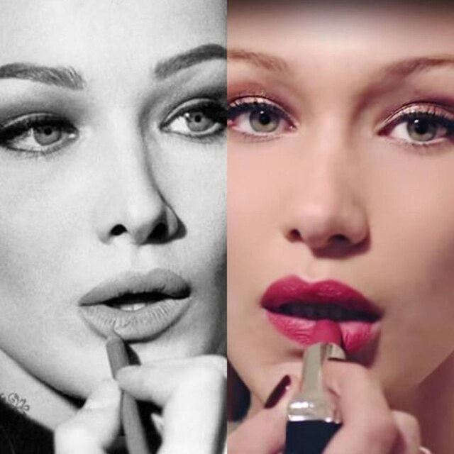 Instagram.com/@diet_prada Ambas possuem olhos azuis e boca em formato de coração