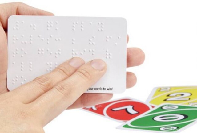 Divulgação/Mattel Uno Braille é comercializado nos Estados Unidos a US$ 10.