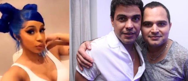 Instagram / @iamcardib I Denise Andrade / Estadão A rapper Cardi B e a dupla sertaneja Zezé Di Camargo e Luciano