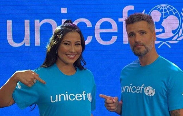 Instagram/ @thaynaraog Thaynara OG e Bruno Gagliasso são nomeados embaixadores do UNICEF