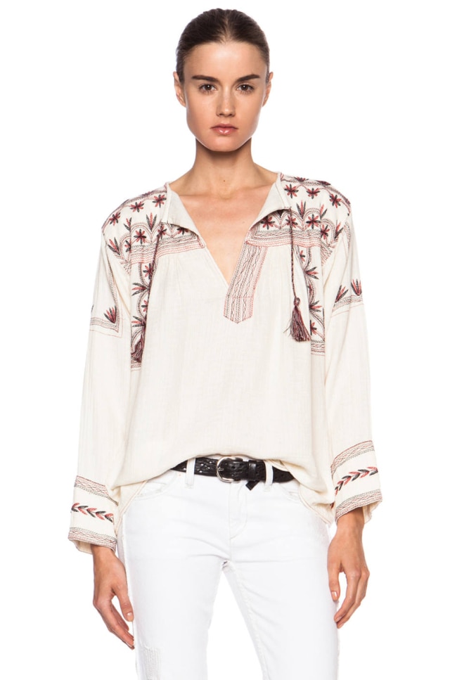 Divulgação A camisa de Isabel Marant que foi acusada de plágio pela marca Antik Batik