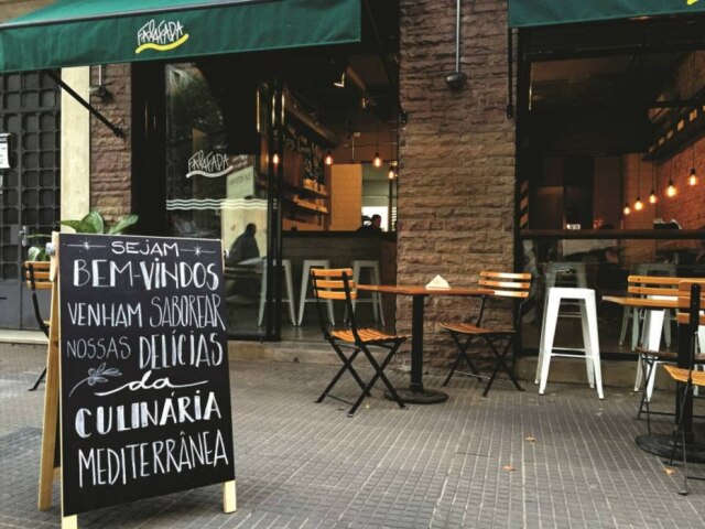 Falafada|Divulgação Fachada do Falafada, em Santa Cecília