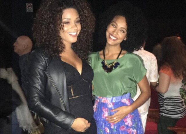 Instagram/@Julianaalvesiam Juliana Alves e Sheron Menezzes quando estavam grávidas.
