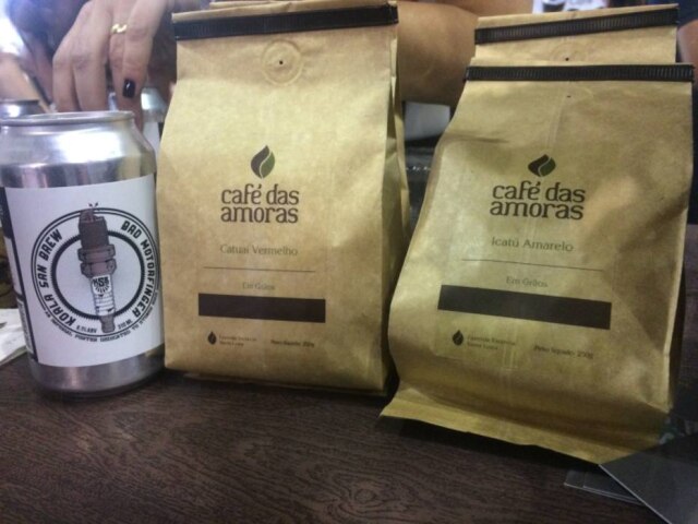 Matheus Prado|Estadão Linha de cafés e cerveja da marca Café das Amoras