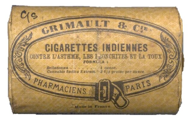 Museum of the Royal Pharmaceutical Society Embalagem dos cigarros índios da Grimault & C.