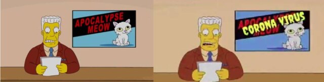 Fox / Reprodução I Twitter / @ashakii Uma imagem compartilhada nas redes sociais foi alterada para indicar que a série teria previsto o surto de coronavírus
