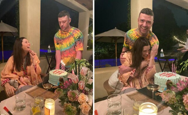 Instagram / @jessicabiel A atriz Jessica Biel realizou uma festa do pijama para festejar o aniversário junto com o marido, Justin Timberlake
