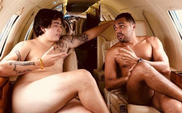 Instagram / @whinderssonnunes Whindersson Nunes conversa com Tirullipa em seu jatinho.