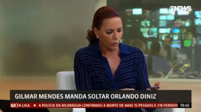 Televizona/Twitter Apresentadora levou a situação com bom-humor
