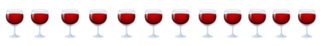 Unicode Emojis vinho tinto.