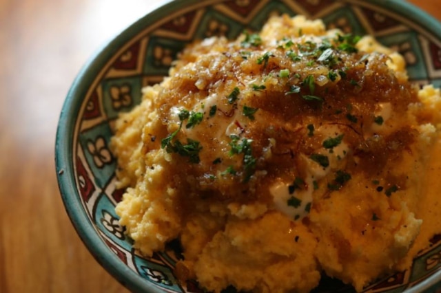 Gabriela Biló|Estadão Polenta cremosa com especiarias