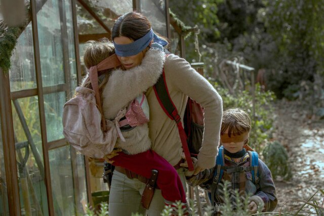 Netflix/Divulgação 'Bird Box' usou imagens reais de um acidente que ocorreu em província do Canadá.