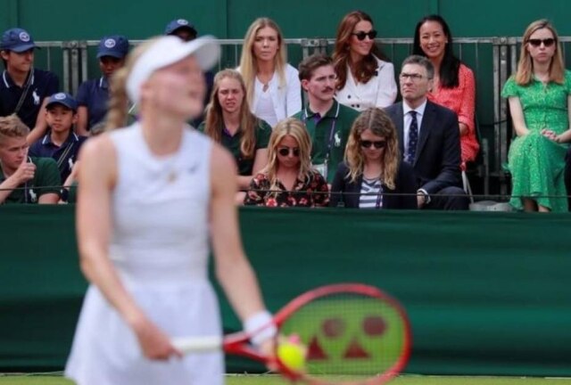 REUTERS/Andrew Couldridge Kate Middleton durante partida de Wimbledon.