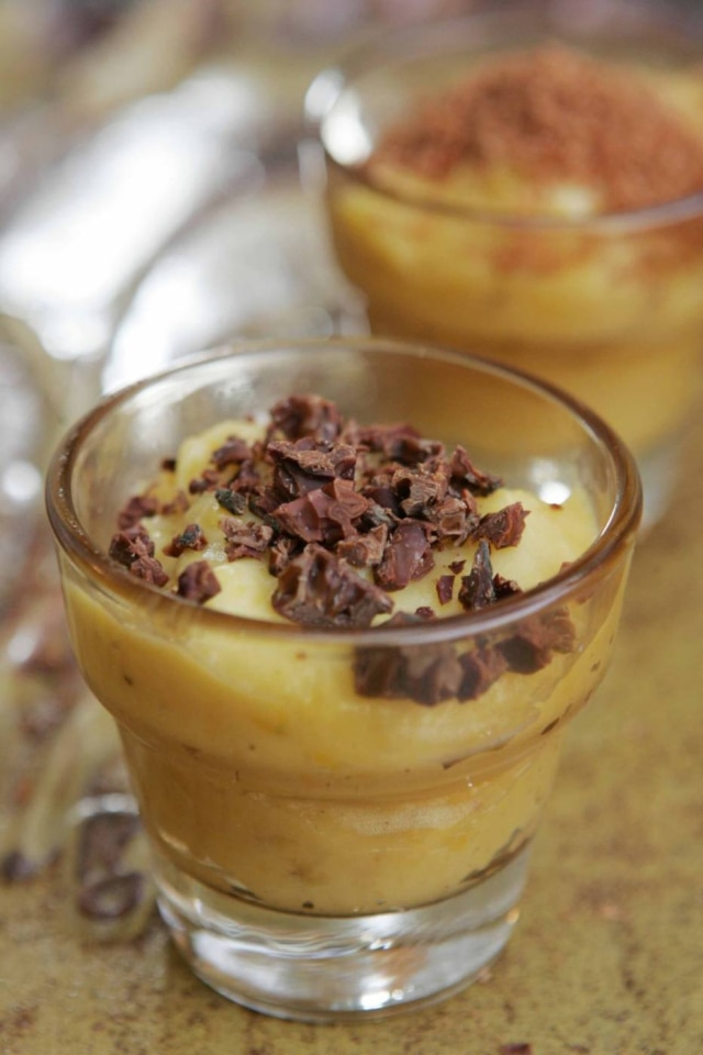 Felipe Rau|Estadão Receita de creme de cupuaçu, banana-da-terra e nibs