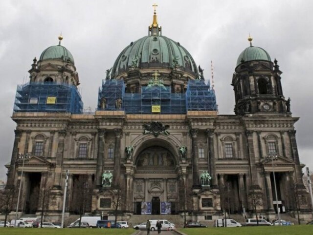 Paul Zinken/dpa via AP A Catedral de Berlim, na Alemanha.