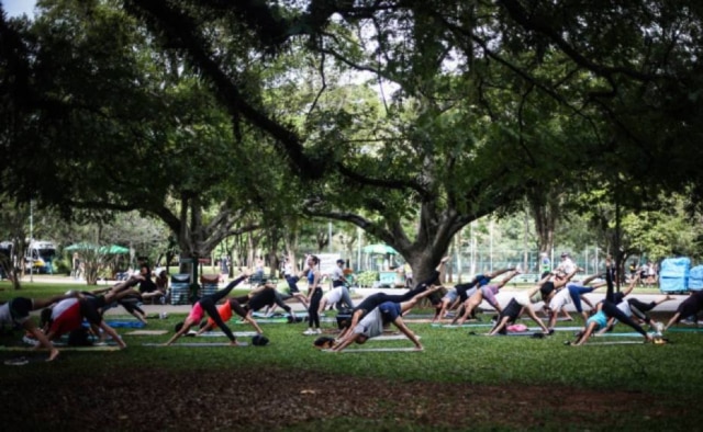 Werther Santana/Estadão Parque do Ibirapuera recebe 2ª edição do Aulão do Bem neste sábado.