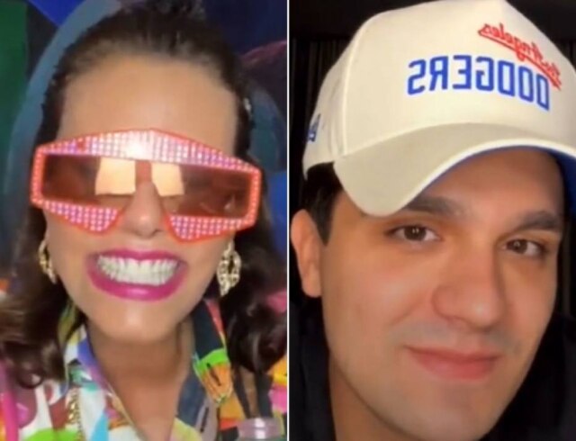 Reprodução Narcisa Tamborindeguy fez uma live com Luan Santana na última quarta-feira, 2