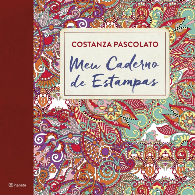Divulgação Livro de colorir "Meu Caderno de Estampas", Costanza Pascolato, editora Planeta, R$ 34,90