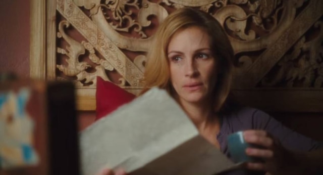Reprodução de cena do filme 'Comer, Rezar, Amar' (2010) / Plan B Entertainment Julia Robets em cena de 'Comer, Rezar, Amar'