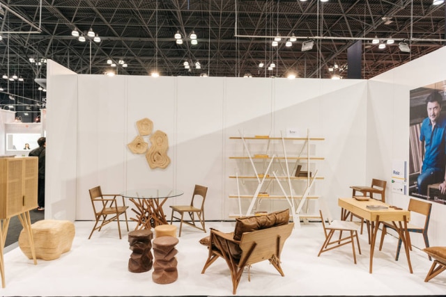 JAMES CREEL O estande do designer na feira IFCC, em Nova York