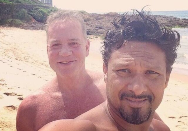 Instagram / @luizguimaraesoficial Luiz Fernando Guimarães e seu marido, Adriano Medeiros