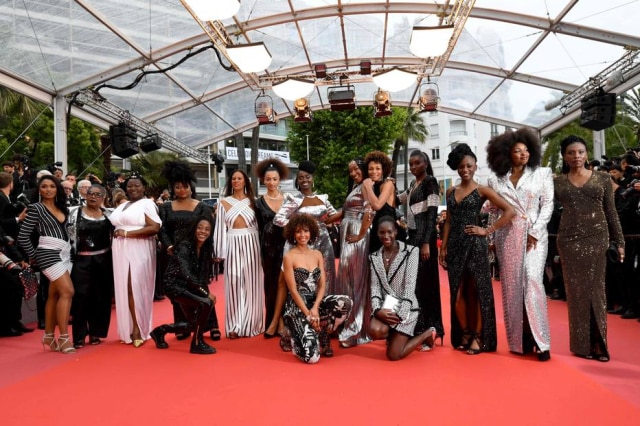 Loic Venance/AFP PHOTO O protesto pedia por igualdade e inclusão de mais mulheres negras no cinema francês