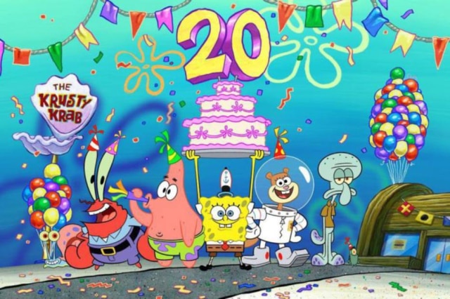 Divulgação/ Nickelodeon 'Bob Esponja' completa 20 anos e recebe homenagem de Nickelodeon.