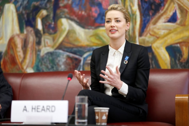 REUTERS/Pierre Albouy A atriz norte-americana Amber Heard.