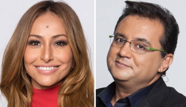 Edu Moraes / Record TV / Divulgação Sabrina Sato e Geraldo Luís