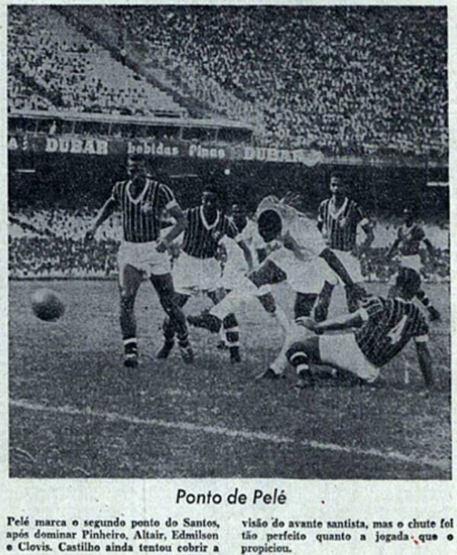 Contra o Fluminense, Pelé marcou a obra-prima que deu origem a expressão  gol de placa