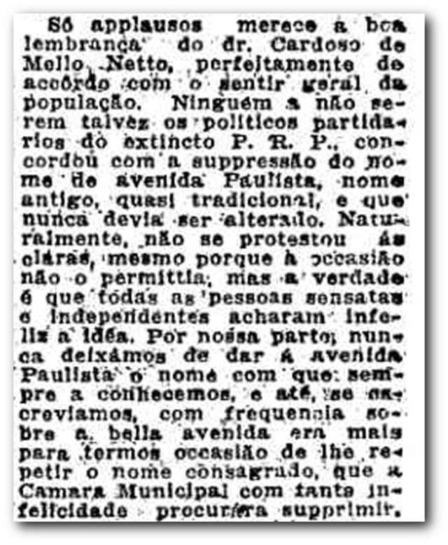 > Estadão - 19/11/1930