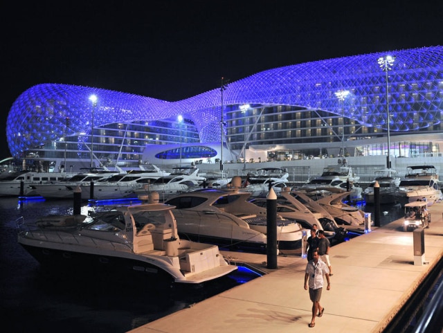 Peter Stefen O hotel Yas Marina, em Abu Dabi, nos Emirados Árabes