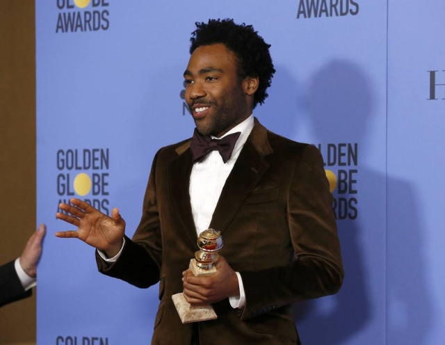 Mario Anzuoni/ Reuters Donald Glover na premiação do Globo de Ouro, no início de 2017.