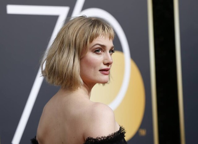 Mario Anzuoni/ REUTERS Alison Sudol apostou nos fios bagunçados com sua minifranja