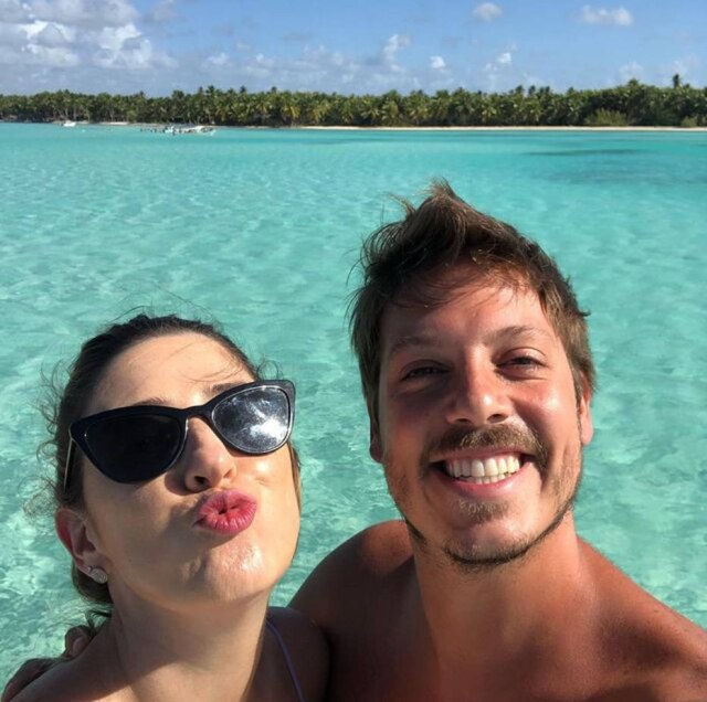 Reprodução mInstagram / @fabioporchat Fábio Porchat e Dani Calabresa curtem juntos as férias de verão