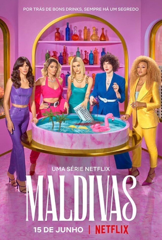 Netflix Primeiro pôster oficial de 'Maldivas', série nacional escrita por Natalia Klein.