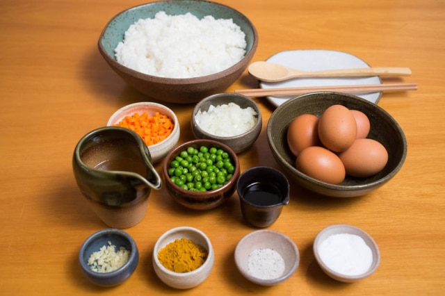 Ingredientes para o preparo do Dorai karê da chef Telma Shiraishi
