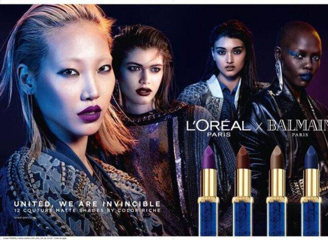 Nico Bustos Campanha da colaboração da grife Balmain com a L'Oréal