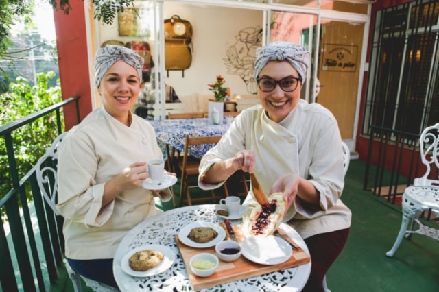 Valeria Gonçalvez Marina Mazzon e Juliana Cavalheiro, que largaram a publicidade pelo mundo dos pães