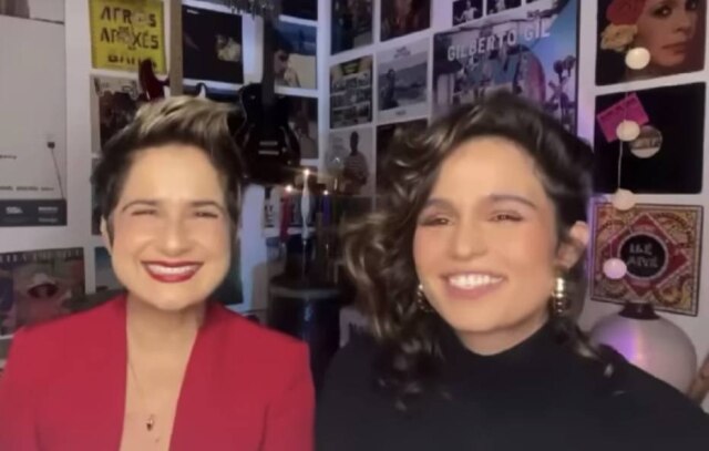 TV Globo A atriz Nanda Costa e a mulher Lan Lahn, que anunciaram que serão mães de gêmeas